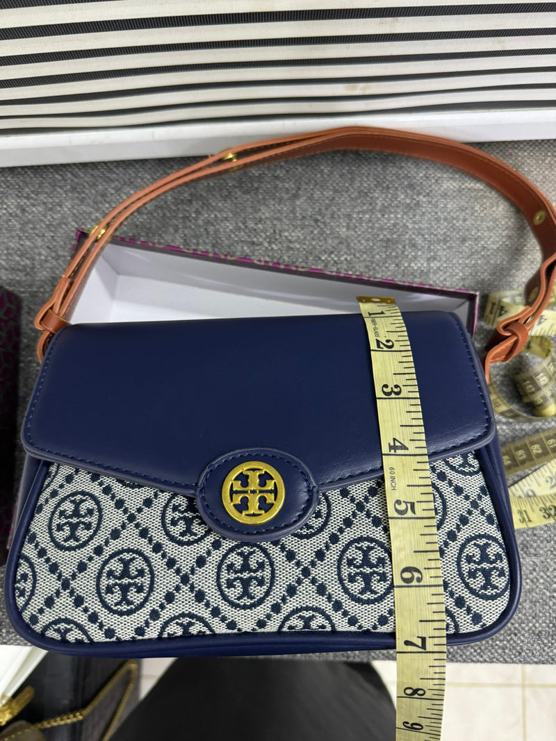 TORY BURCH ROBINSON T MONOGRAM SHOULDER BAG