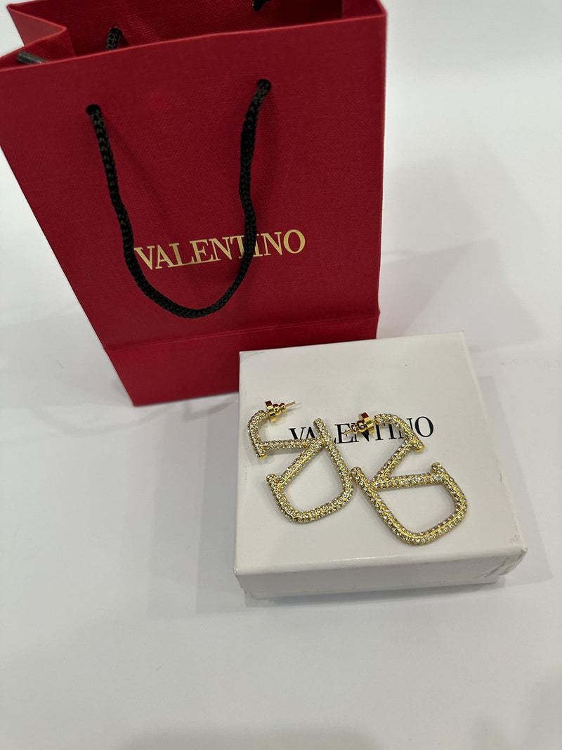 VALENTINO V LOGO SIGNATURE EARRINGS