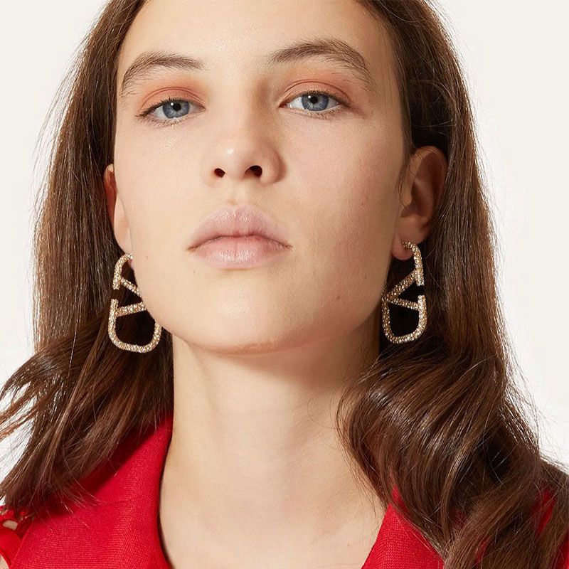 VALENTINO V LOGO SIGNATURE EARRINGS