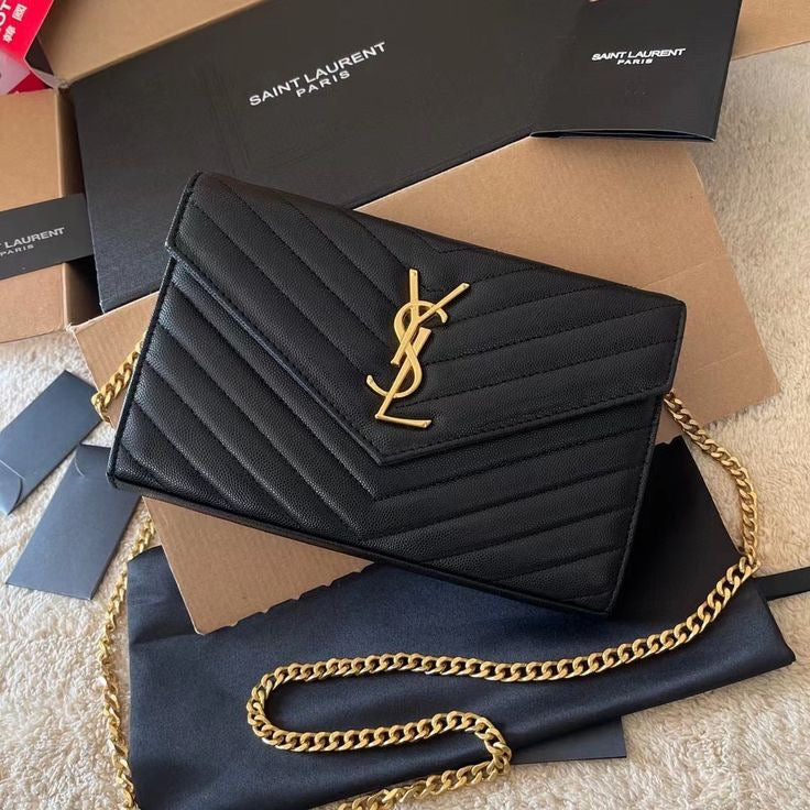 SAINT LAURENT LOGO PLAQUE CROSS THE BODY BAG