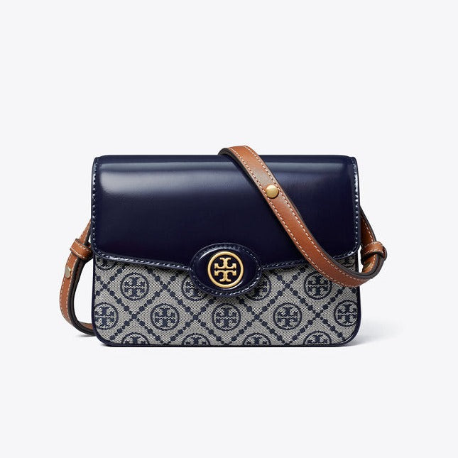 TORY BURCH ROBINSON T MONOGRAM SHOULDER BAG