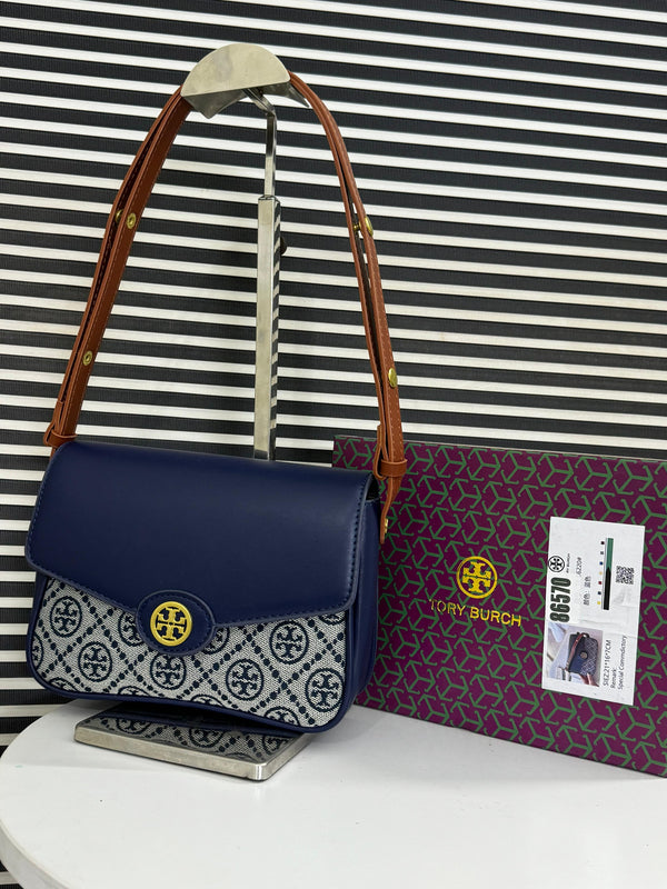 TORY BURCH ROBINSON T MONOGRAM SHOULDER BAG